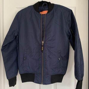 🏴󠁧󠁢󠁥󠁮󠁧󠁿club Monaco CX2 bomber jacket. Navy blue. +ENG. gorgeous! Small.